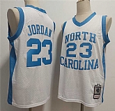Men's North Carolina Tar Heels #23 Michael Jordan White Throwback Stitched Jersey,baseball caps,new era cap wholesale,wholesale hats